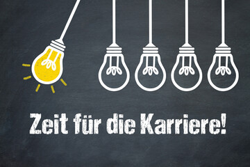 Fototapeta premium Zeit für die Karriere! 