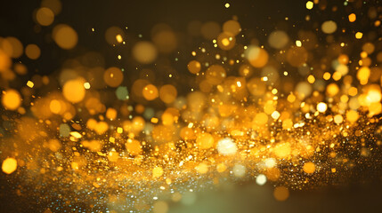 gold glitter, bokeh, background texture.