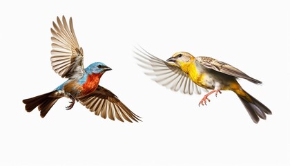 Obraz premium Colorful birds, bird standing, bird flying, group of birds, flying birds