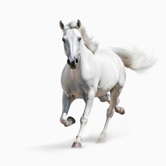 Naklejka na ściany i meble A majestic strong beautiful horse, running horse