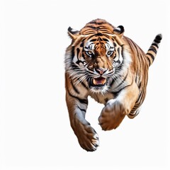 Fototapeta premium A majestic strong beautiful tiger, running tiger