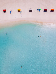  Baby Beach Aruba Island Caribbean, white beach with blue turqouse colored ocean at the Dutch...