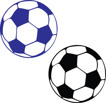 Soccer ball  illustration vector design silhouette