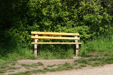 A bench invites you to rest