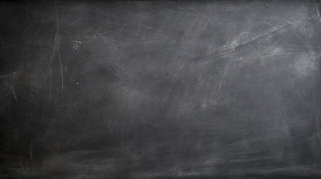 A blank black chalkboard style texture background. A.I. generated.