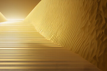 luxurious path, golden section, created by generative ai