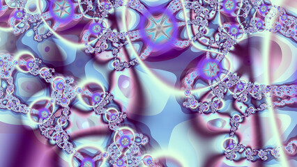 Multicolored fractal, 3d graphics for textures, palettes.