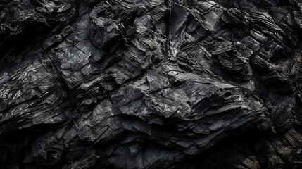 Grey scale shot of the patterns of the beautiful rock formations. Generative Ai