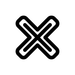 Obraz premium close line icon