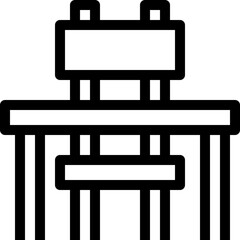 desk chair icon