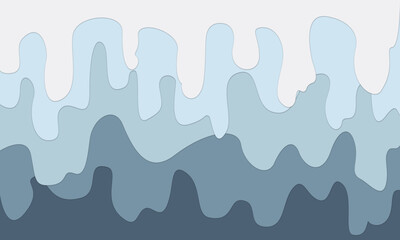 Liquid or slime background. 3d effect paper cut layers