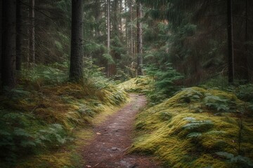 Obraz premium pine forest- Ai