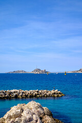 Ile du Frioul in Marseille, from Kennedy Cornice
