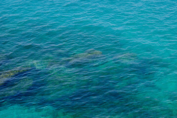 Fototapeta na wymiar Turquoise water in marseille Sea Coast
