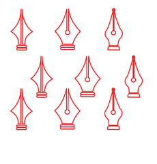 Ball pen linear icon. Thin line illustration. Ballpoint pen. Contour symbol. Vector isolated outline drawing