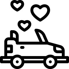 wedding car icon
