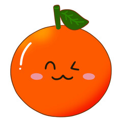 Fruits and smiling fruits characters set collection 