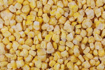 Close up background of Sweet Corn isolated with copy space