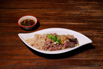 Local eatery's savory dish served with dipping sauce a culinary delight
