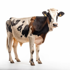 Cow, bull, isolated white background