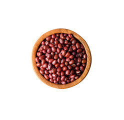  red bean in wooden cup isolate on   transparent png