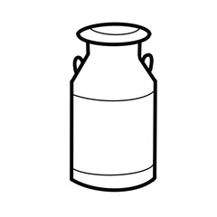 milk tank container dairy drink fresh hand drawn doodle