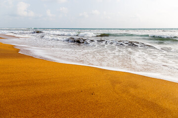 A pristine beach in Sri Lanka on the Indian Ocean