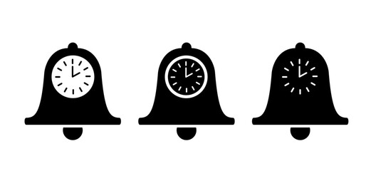 Cartoon bell, alarm clock sleep time. Face eye, sleep icon, night dreams and bedtime. sheep, sleeping or wake up sign. Sweet dreams. Zzz, Zzzz, snooze bed sleep snore symbol. ringing eyes pictogram.