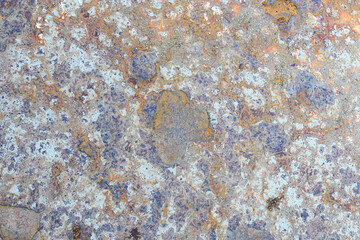 deteriorate of metals. Corrosion of metal. Rust and corrosion in the weld. Corrosive Rust on old iron, grunge rust texture, Rush on metal fench of old bridge.