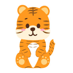Tiger characters set collection 