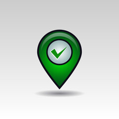 Exact location icon. Illustration of exact location icons on white background - 602289734