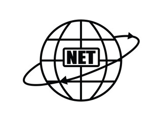 internet logo, internet icon