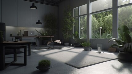 Fototapeta na wymiar Interior of modern living room.. Generative AI