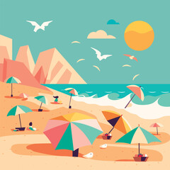 Fun Beach Illustration