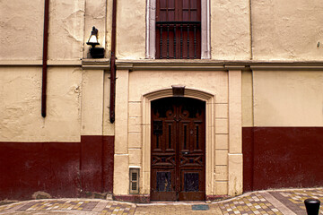 Latin American facade of downtown Bogota