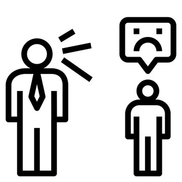 admonish outline style icon