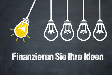 Fototapeta premium Finanzieren Sie Ihre Ideen 