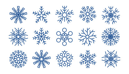 Snowflakes winter collection