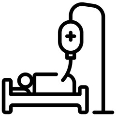 patient outline style icon