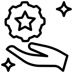 police outline style icon