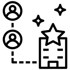 startup outline style icon