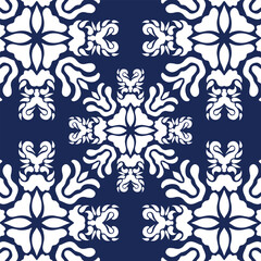 geometric cool abstract floral pattern