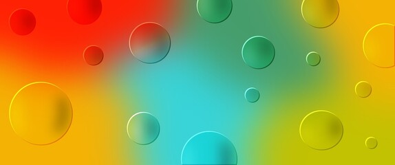 drops of water Oil bubbles background sphere movement 