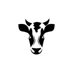 Cow farm livestock business logo design