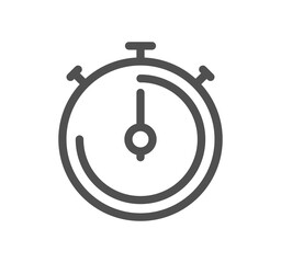 Time related icon outline and linear symbol.	

