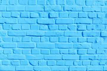 Obraz premium harmonic blue painted brick wall