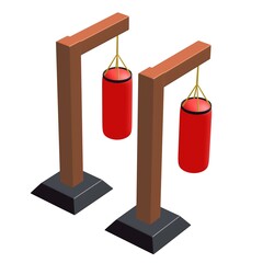 Punching bag for training boxing power punch