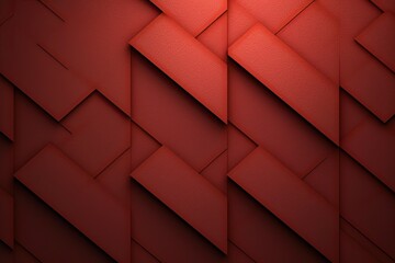 Red Minimalist abstract modern wall background Ai Generated
