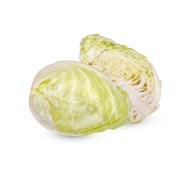Fototapeta premium Fresh cabbage in heart shape isolated on white background