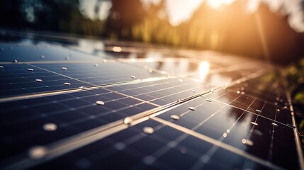 solar panels, photovoltaic, alternative electricity source - concept of sustainable resources